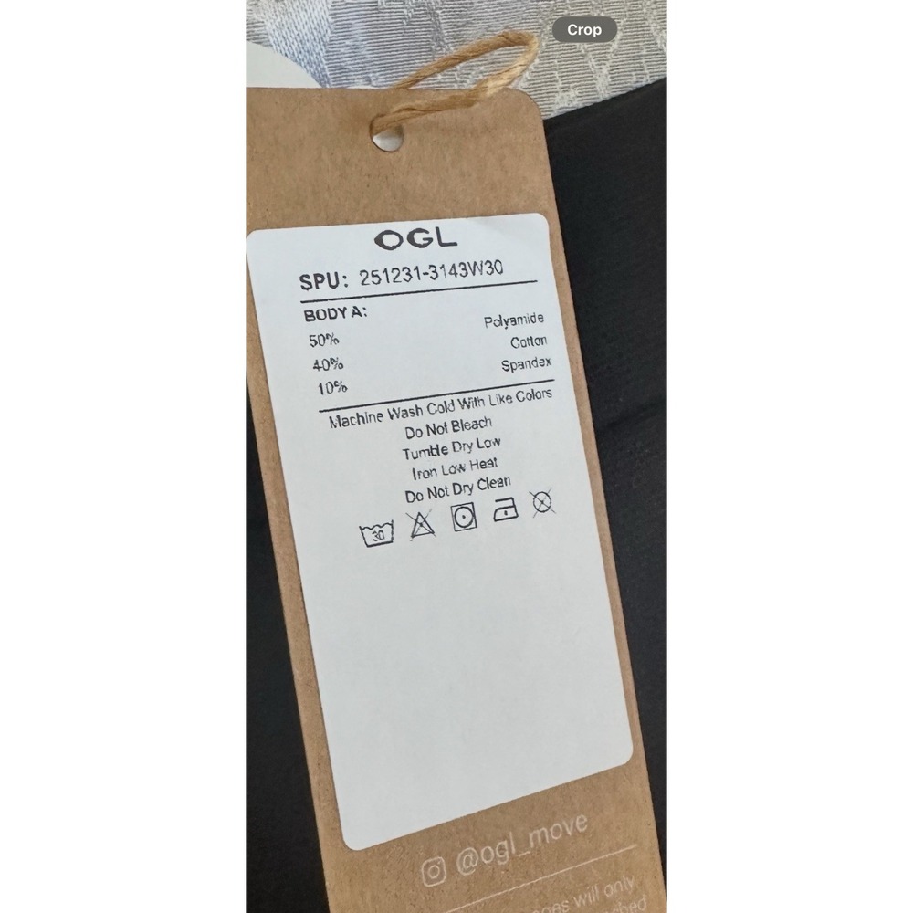 OGL Move Black High Rise Wide Leg Slimming Pants Womens Size Medium NWT - Picture 3 of 12